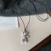 Collar Colgante Corazón Flor de Metal Estilo Ins Coreano Cadena Sencilla de Moda para Suéter Cadena de Joyería con Sentido de Diseño de Nicho Collar para Mujeres