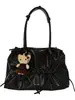 Bolsas de nicho transfronteiriças bolsa de boliche bolsa de ombro com laço bolsa de mão versátil de grande capacidade bolsa de ombro bolsa tote bolsa feminina