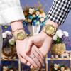 Suministro Directo de Fábrica Comercio Exterior Transfronterizo Relojes para Mujer Gama Alta Disponibilidad Inmediata Venta al por Mayor Acero con Incrustaciones de Diamantes Correa de Acero Relojes para Mujer Relojes Dorados para Dama