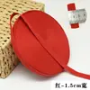 Tira de tela rojo brillante cinta de algodón puro tejido espiga cinta ancha lazos para las piernas festivos para bodas cuerda de vendaje accesorios para la ropa