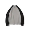 Camisa Base Masculina Tendência Primavera Meio Zíper Camada Interna Esportes ao Ar Livre Estilo Casual com Design Raglan Color Blocking Top