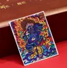 Dzambala Negro pintado tibetano pintura Thangka pintada a mano lienzo central impresión microchorro Thangka cultural y creativo Zakiralam al por mayor