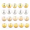 Accesorios de Joyería de Aleación DIY Redondo de 10 mm 26 Letras Inglesas Colgante Redondo Pulsera Collar Colgante Decorativo