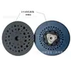 Roda de polimento elétrica 6 polegadas 15 furos / 17 furos através do orifício Bandeja de Velcro tampa azul Preto Pu gancho curto disco de moagem spot