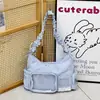 Bolsa Ita Shuai Mijia Estilo Japonés con Patrón de Estrellas para Mujer, Bolso de Hombro de Gran Capacidad, Estilo Dulce para Niñas, Bolso Cruzado para Estudiantes de Secundaria