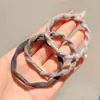 Diadema elástica negra para mujer, no estrangula el cabello, no deja marcas, alta elasticidad, duradera, adecuada para coletas altas, scrunchie