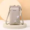 Cartera de Monedas Portátil Multiusos Transfronteriza para Mujer, se Puede Llevar al Hombro y Cruzada, Bolso para Teléfono Móvil de Gran Capacidad con Múltiples Compartimentos, Portatarjetas