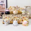 Meow Meow Pequeño Quemador de Incienso Caja Sorpresa Animal Adorno de Escritorio Figura de Mascota Linda Manualidad de Resina Pequeño Quemador de Aromaterapia