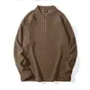 Sudadera de manga larga, nuevo estilo japonés, casual y a la moda, artística, simple, versátil, moda Harajuku, color café