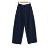 Pantalões Casuais Femininos de Outono e Inverno 2024, Textura Coreana, Cintura Estreita em Arco, Estilo Banana Library, Preguiçoso, Espessos, Largos