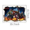 Adesivos Marvel 3D Adesivos de Parede Vingadores Adesivos de Parede Hulk Adesivos de Parede Decorativos para Sala de Estar Quarto