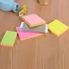 Bloco de notas adesivas com impressão colorida, notas adesivas de cor fluorescente, 100 peças, múltiplas etiquetas