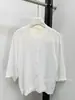 Blusa Tricô Listrada Vazada Versátil Estilo Bc Nova Primavera/Verão 2026 Shenzhen Nanyou Mistura de Viscose Retrô