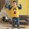 Traje de pijama para niño Algodón Manga larga suelta extra grande Ropa de aire acondicionado otoño Pijama de dibujos animados