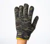Guantes blancos de protección laboral al por mayor, engrosados y resistentes al desgaste, hechos de punto de algodón puro, guantes de algodón de calidad para jardinería, adecuados para reparaciones de automóviles y trabajos en obras de construcción