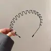 Faixa de Cabeça Ondulada Invisível Sem Pressão Esportiva Feminina Para Lavar o Rosto Faixa de Cabelo com Coque Sem Elasticidade Grampo de Cabelo para Topo da Cabeça
