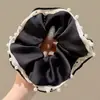 Gomas para el Cabello de Niña Gomas para el Cabello Intestino Grueso Estilo Coreano Gomas para el Cabello con Lazo Gomas Elásticas Duraderas de Alta Gama para Niñas