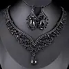 Joyería Exportación Europea y Americana Conjunto de Joyería de Moda para Dama Vestido de Banquete de Bodas Collar Pendientes Pulsera