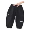 Calça Cargo Casual Masculina 2025 Nova Outono Outdoor, Calça Jogger Estilosa Estilo Coreano para Crianças Pequenas, Moderna e Descolada