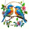Colgante acrílico de pájaro hermoso más vendido transfronterizo para sala de estar y jardín, decoración de escena navideña, adorno de regalo