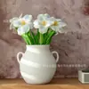 Exportación de Macetas de Cerámica Hechas a Medida, Arreglos Florales Hidropónicos Retro, Recipientes Artísticos para Flores Chinos, Adornos Estéticos Blancos de Cerámica Dinastía Song