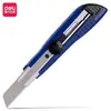 Cuchillo de Utilidad Grande Deli 2043 Cortador de Papel Deli Cuchillo para Papel Tapiz Deli Cortador de Papel con Bloqueo Giratorio