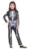 Halloween Niños Bruja Linda Fiesta Fiesta Actuación Vestido Calavera Fantasma G-0214 Divertido Vestido de Calavera