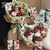 Papel de Presente Flor de Natal Papel de Presente para Flores na Véspera de Natal Embalagem de Maçã Caramelada Floricultura Materiais de Embalagem para Flores