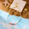 Moda Europea y Americana Transfronteriza Estilo Bohemio de Resort de Playa Collar de Hilo de Perlas de Arroz Perlas Concha Vieira Fabricante Mayorista