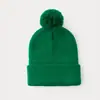 Estilo Coreano Distinctivo Otoño e Invierno Grueso Lana Tejida Gorro de Moda Cálido Todo Combinación Hombres y Mujeres Gorro con Bola de Pelo