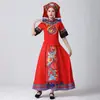 Trajes de Danza para Hombres y Mujeres Adultos de las Minorías Étnicas Zhuang y Shui de Guangxi, 3 de Marzo, Faldas Largas Estilo Minoría Étnica 56