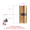 Cilindro de Cerradura Antirrobo de Cobre Completo para Puerta, Cilindro de Cerradura Universal para el Hogar, Puerta de Dormitorio, Puerta de Entrada, Cerradura de Puerta de Repuesto, Puerta de Habitación
