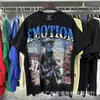 Marca Americana Moderna de Emoção Mista Logo de Diamante Quente Retrô Beleza Moderna Gola Redonda Camiseta de Manga Curta Masculina e Feminina Tendência Verão Fresco
