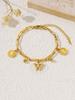 Pulsera de moda de acero de titanio con personalidad hip-hop redonda de marca coreana ins viento frío estudiante novias pulsera al por mayor