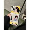 Ins Cartoon Princesa Espejo Manzana 16promax Funda para Teléfono iPhone15 Lindo 13 Espejo de Maquillaje 12 Niñas X