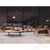 Sofá de teca para exteriores, hotel de ocio, terraza exterior, jardín, patio, villa, muebles, mesa de centro de madera maciza anticorrosión, combinación