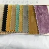 Novo Veludo de Pele de Veado Lavado Gaze de Algodão Inferior Veludo Flor de Gelo Tecido Flocado Caixa de Embalagem Embossada Tecido para Sofá
