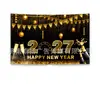 Tela de fondo Feliz Año Nuevo 2027 Tela colgante temática de Año Nuevo Europeo y Americano Pancarta de celebración de festival