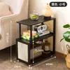 Mesita de noche moderna minimalista para dormitorio, pequeño armario de almacenamiento ultradelgado, mesita de noche para uso doméstico, armario de almacenamiento