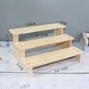 Estante Escalera Ampliado de Madera Maciza Estante Exhibidor de Esmaltes de Uñas Portátil Bidimensional Accesorios de Almacenamiento para Bebés Estante Exhibidor de Pulseras Cordones