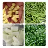 Máquina Cortadora de Verduras Comercial Totalmente Automática, Equipo de Máquina para Rebanar, Rallar y Cortar en Cubos de Raíces y Tubérculos, Máquina Cortadora de Verduras para Restaurantes y Hoteles