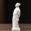 Adornos de monje novicio de estilo chino, monje zen, cerámica creativa, arena púrpura, ceremonia del té, maceta, accesorios, paisajismo de pecera de rocalla