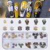 Nova unha de Halloween liga de joias escuras Spider Skull DIY metal nail jewelry diamante atacado