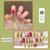 Xiaohongshu Douyin Unha Postiça Gel Jelly Estilo Diamante Manicure Estilo Puro Desejo Menina Gelo Transparente Removível Adesivos de Unha Prontos