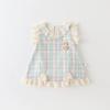 Roupas de Bebê Roupas de Verão Cem Dias Roupinhas de Idade de Mês Pequeno Saia Saco Lua Cheia Roupas de Peido Bebê Menina Um Ano de Idade Vestido de Princesa Vestido