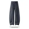 Outono 2026 Novo Estilo Calça de Veludo Cotelê Branca de Perna Larga M-5XL HK26854-TeP26