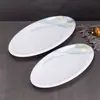 Plato rectangular de melamina imitación porcelana para cocina comercial, plato para platos calientes para restaurantes, hotel y restaurante de hot pot, vajilla engrosada y resistente a caídas