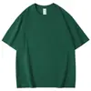 Camisetas Personalizadas de Manga Corta para Hombre, Color Sólido, Cuello Redondo, Holgadas, Casual, Tops Versátiles para Mujer, Se Pueden Estampar con Logo, Venta al por Mayor de Exportación