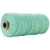 Cuerda Cuerda de Algodón Lino 3 mm de Grosor Cuerda de Algodón Rollo Completo Cuerda para Atar Embalaje Cuerda de Algodón diy Tejido Hecho a Mano Hilo de Algodón de Colores Otro