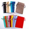 Bolsa de Regalo para Joyería con Cordón de Lino Imitación Personalizada Bolsa de Empaque para Almacenamiento de Joyería Bolsa de Regalo para Fiesta de Navidad